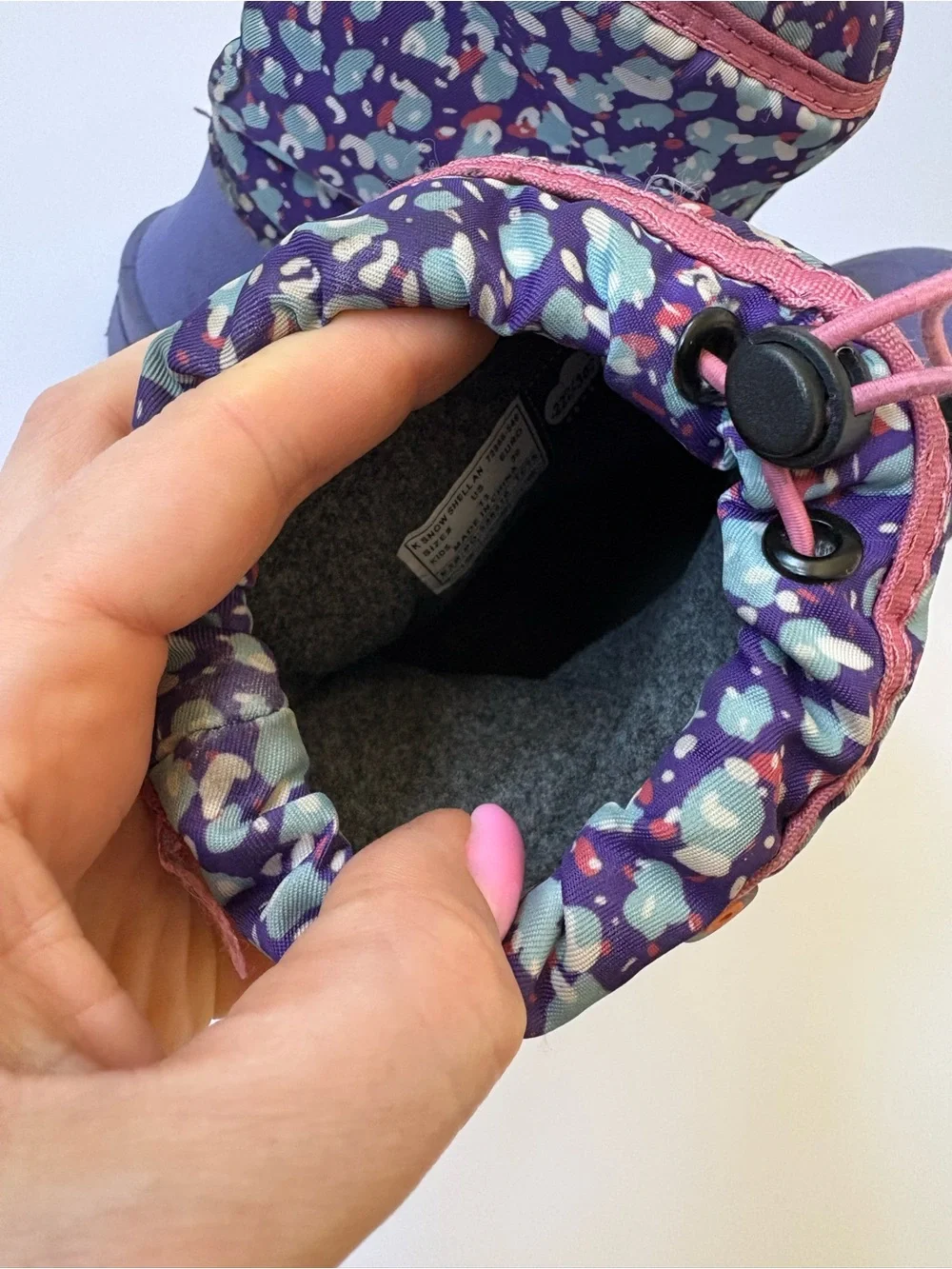 Bogs Snowshell Animal Violet Multi Kids 13 Water Resistant/Proof -22F Boots Warm